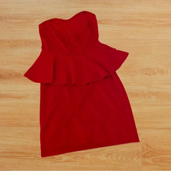dELiA*s | Dresses | Delias Red Peplum Dress | Poshmark